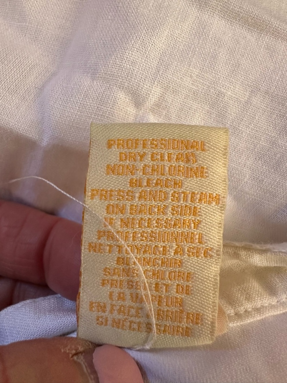 Lucy + Laurel White Linen Lace Trim A Line Skirt Lined Cottagecore 6 - Picture 15 of 15